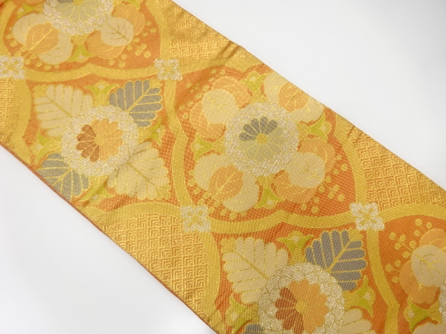 JAPANESE FUKURO OBI / SILK / SAGANISHIKI / WOVEN YOUNG PINE